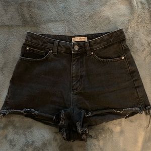 Black high waisted shorts